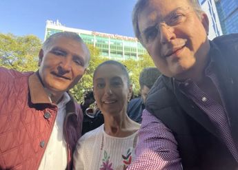 Sheinbaum, Ebrard y Adán Augusto López ocupan puestos claves en la llamada Cuarta Transformación de México. | Twitter Marcelo Ebrard