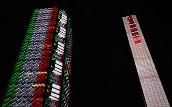 Manifestación en la Estela de Luz de CdMx / Aarón Álvarez.