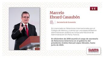 Marcelo Ebrard, secretario de Economía