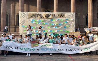 Marcha para exigir aire limpio en NL | Víctor González Garza