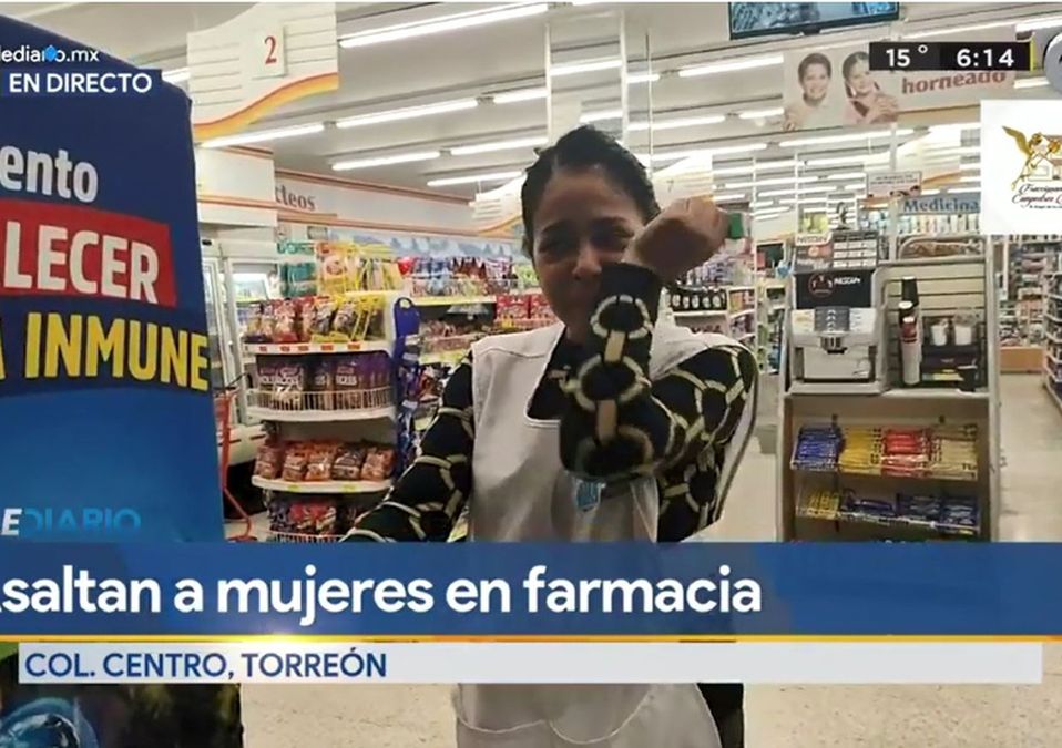 Hombres armados asaltaron farmacia y mujeres en colonia Centro de Torreón