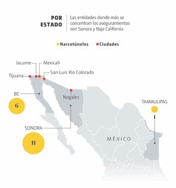 Estados con más aseguramientos. | Alfredo San Juan