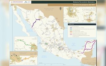 Mapa de Red Ferroviaria de Pasajeros/ ARTF