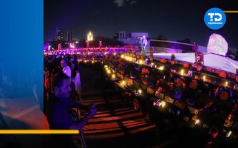 Altar de Muertos que recibió Récord Guinness por ser el más alto del mundo. / Jorge López