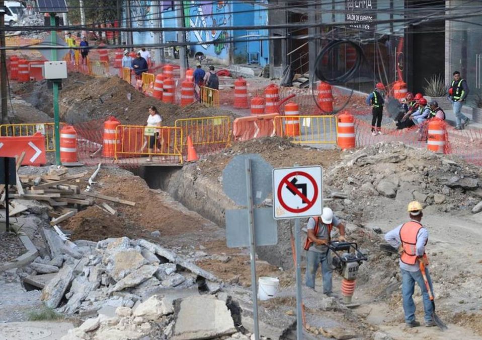 La zona de Centrito Valle ha estado bajo una prolongada remodelación en la vía pública. | Archivo