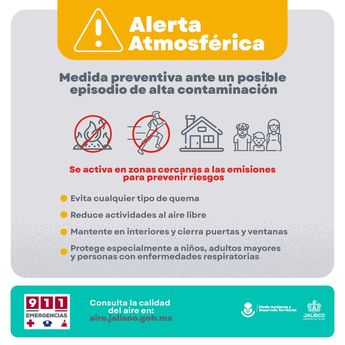Medidas ante la alerta atmosférica en Jalisco. | Semadet