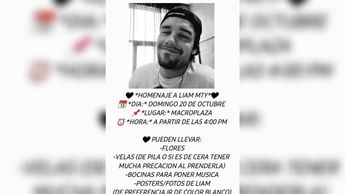La convocatoria para asistir al homenaje de Liam Payne en Monterrey fue compartida en redes. | Especial