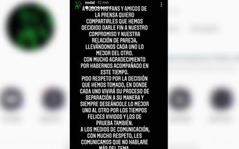 Christian Nodal y Belinda terminan relación, el cantante anunció en una historia el fin de su compromiso / Instagram