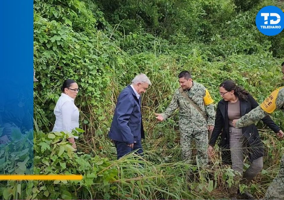 AMLO tuvo que caminar hacia Acapulco junto a parte de su gabinete / Rogelio Agustín.