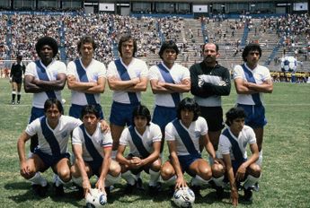 Equipo del Club Puebla en la época de los años 80 / Club Puebla