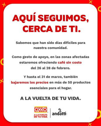Oxxo lanza promociones por lo vivido en Jalisco el pasado 22 de febrero| Tiendas Oxxo