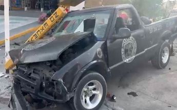 Camioneta del presunto responsable, según los lesionados / Pablo Núñez