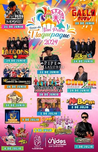Cartelera de la Feria de Tlaquepaque 2024 / X @DondeHayFeria