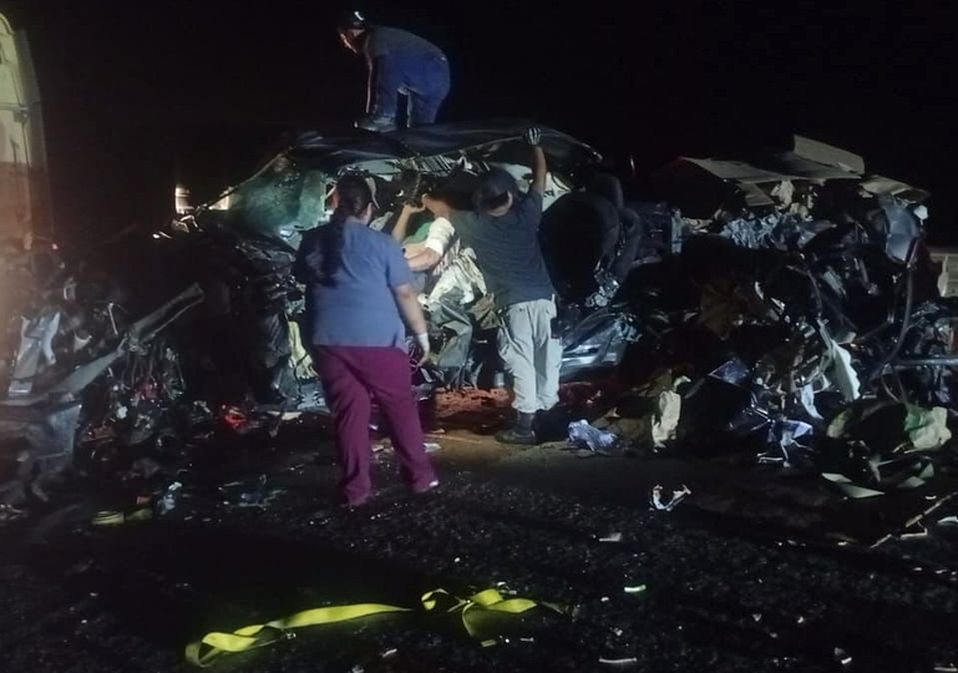 Paramédicos brindaron atención prehospitalaria al herido tras el accidente. | Especial