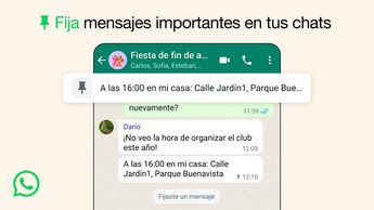Fijar mensajes de WhatsApp.