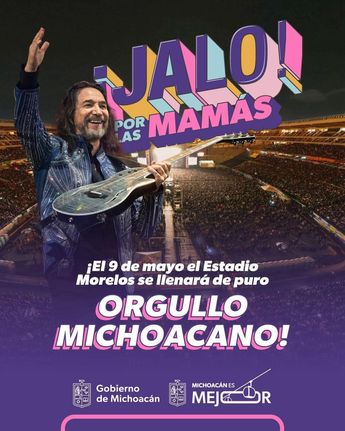 Anuncio del concierto por el Día de las Madres. | Gobierno de Michoacán