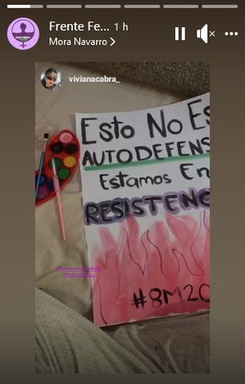 Han iniciado con la preparación de carteles para la marcha.