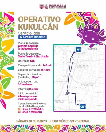 Ride Circuito Reforma | Gobierno CdMx