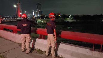 Protección Civil de Nuevo León realizó recorridos en el Área Metropolitana de Monterrey la noche del lunes. | Israel Santacruz