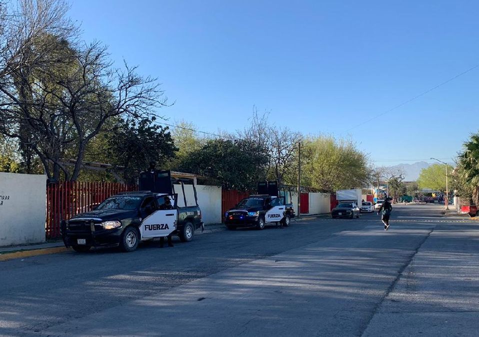 Movilización en CECyTE de Apodaca. / Pedro Delgado