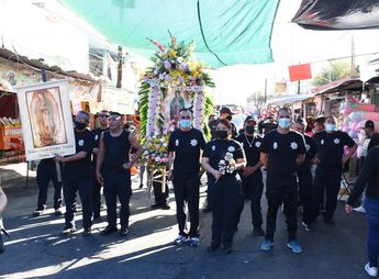 Seguridad Pública y Vialidad de Monterrey realizaron diversas acciones en honor a la Virgen de Guadalupe / Facebook