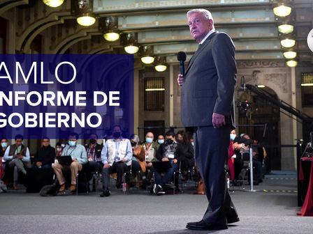 Mminuto a minuto de informe de AMLO. / Telediario