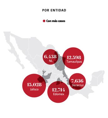 Desapariciones por entidad. | Especial