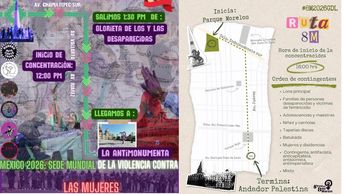 La jornada de movilizaciones se dividirá en dos convocatorias principales con horarios y puntos de partida diferenciados. | Vía Facebook