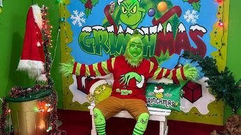 'El Grinch' en San Nicolás alegra a todos los pequeños