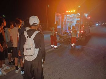 El menor quedó fuera de peligro pero fue trasladado a la Cruz Roja.