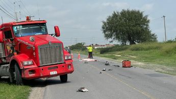 Motociclista atropellado en Pesquería