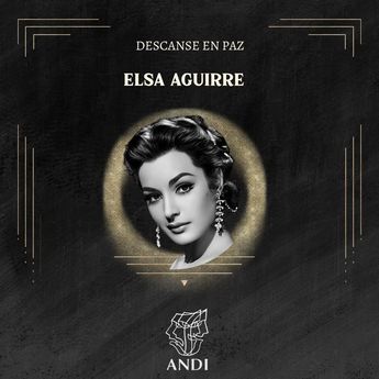 ANDI informó el fallecimiento de Elsa Aguirre. | Redes sociales