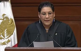 Lenia Batres en el Pleno de la Suprema Corte de Justicia de la Nación. | Especial