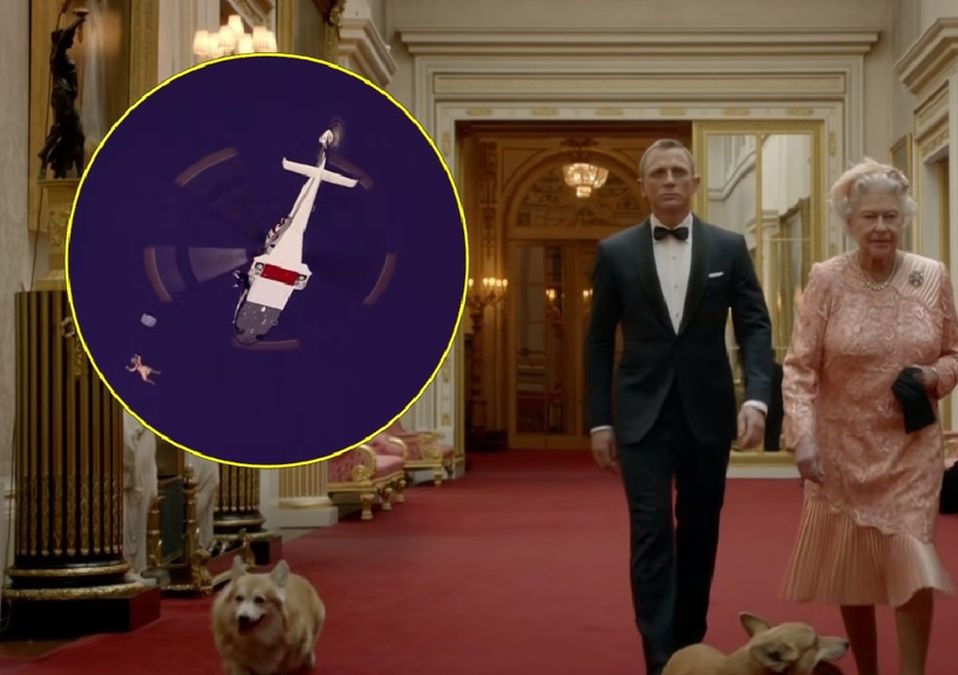 Reina Isabel II y James Bond