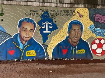 Mural restaurado en honor a Jorge y Javier, estudiantes del Tec de Monterrey asesinados en 2010. | Marcela Cuevas