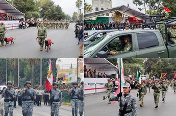 Así se vivió el Desfile cívico-militar por el 215 aniversario de la Independencia de México en Saltillo.| Cortesía