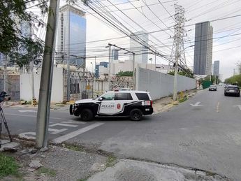Patrulla de San Pedro resguardando la subestación. | Agustín Martínez