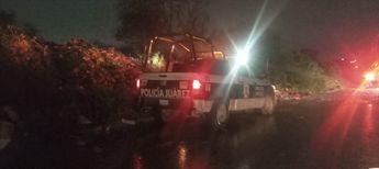 La Policía de Juárez, Nuevo León también se hizo presente en la zona baldía de la colonia Los Valles. | Leyda Estrada