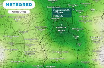 Entre la tarde y la noche del jueves continuarán los chubascos con lluvias puntuales fuertes que podrían generar nuevas inundaciones / Meteored
