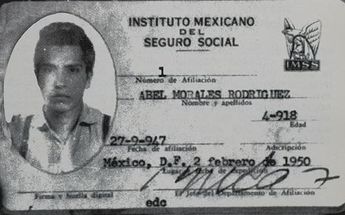 El primer afiliado al IMSS, Abel Morales Rodríguez. | Archivo