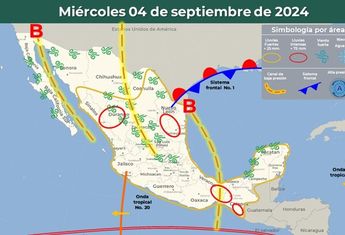 Clima México 4 de septiembre