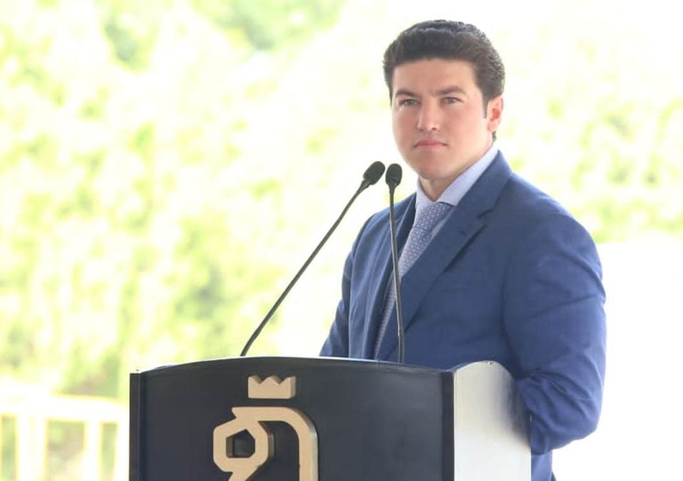 El gobernador Samuel García encabezó un evento para enmarcar la llegada de agua de El Cuchillo II. | Raúl Palacios