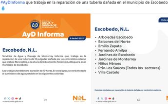 Este fue el comunicado de Agua y Drenaje de Monterrey. | Especial