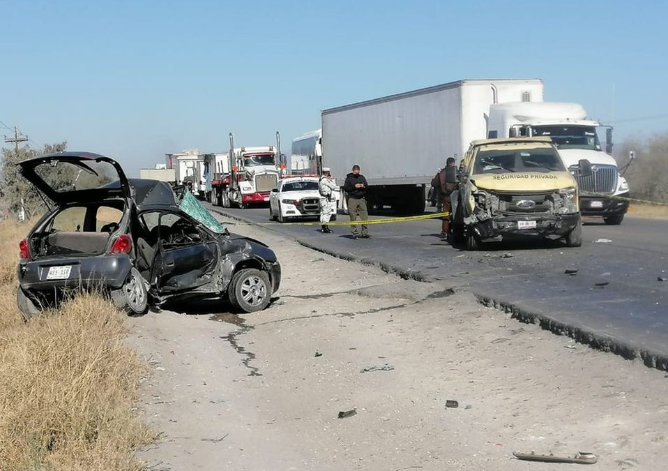 El percance se registró a escasos metros de la Carretera a Laredo. / David Cázares