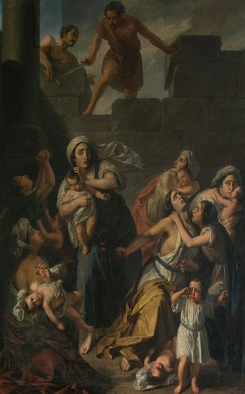 Episodio de la degollación de los inocentes | Antonio Gómez Cros (1885) | Museo del Prado