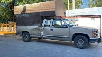 Camioneta implicada en el incidente. | Erik Solheim Rocha