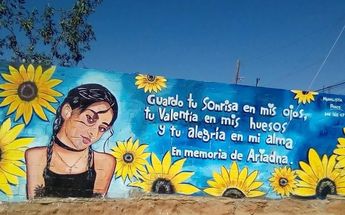 Ariadna Fernanda es inmortalizada en un mural en Baja California