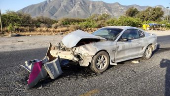 El accidente fue a la altura de la calle 5 de febrero. | Agustín Martínez