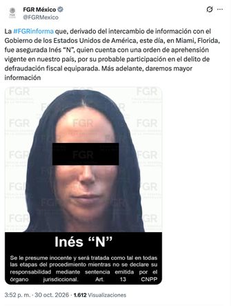 Detención de Inés Gómez Mont | FGR