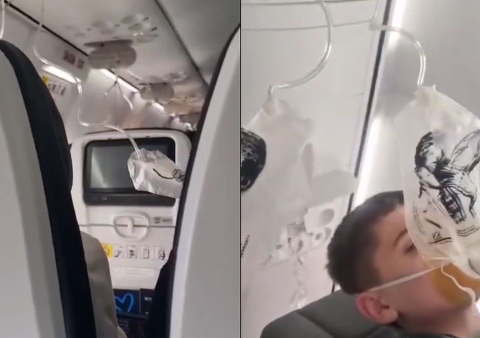 Pasajeros de un vuelo a Mexicali usaron mascarillas tras incidente | @valeriallamasp
